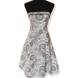Vintage Y2K Ruby Rox Strapless Retro Paisley Dress - 5
